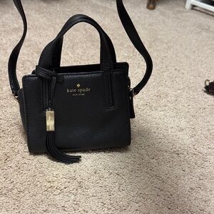 Kate Spade Black Mini Bag with Tassel